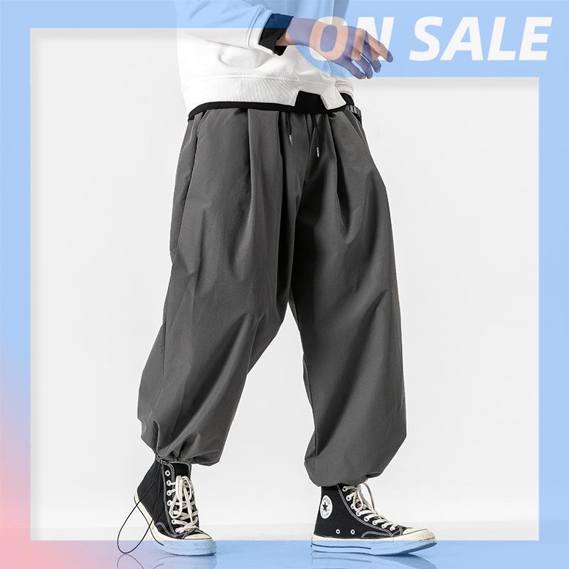 Direct Sales♦New Design Drawstring Harem Pants Men Baggy Jogging Pants
