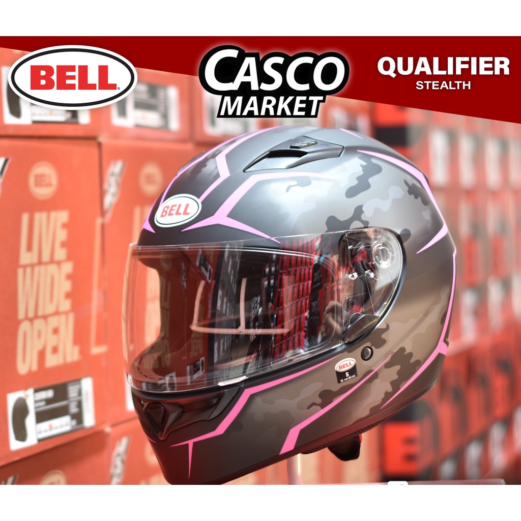 BELL PS QUALIFIER STEALTH CAMO FULL FACE SINGLE VISOR HELMET