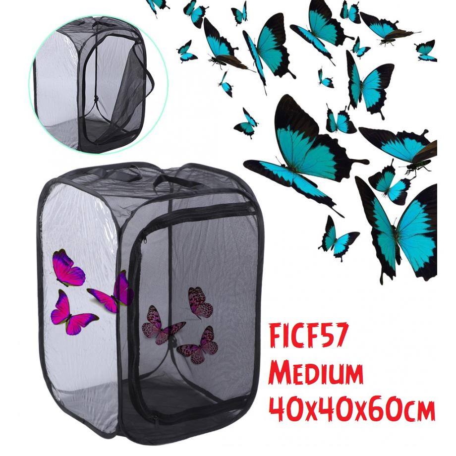 Foldable Breeding Insect Cage Terrarium Vivarium Cage Chameleon Vield ...