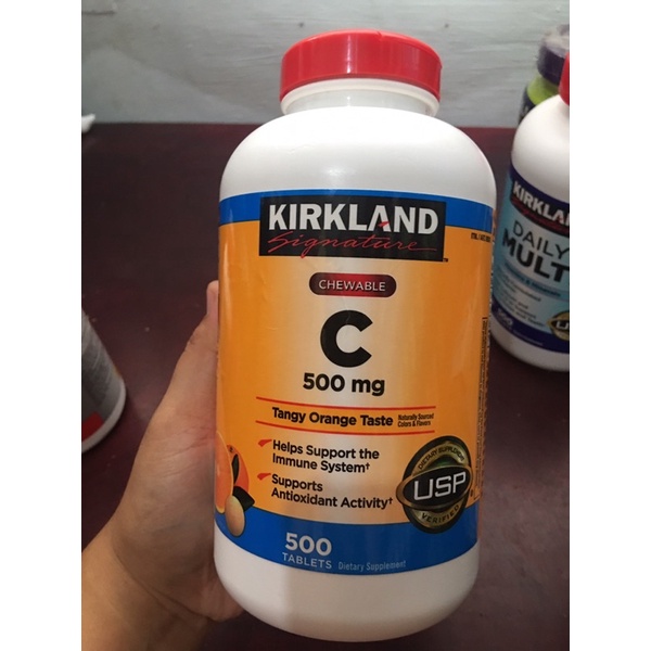 Authentic Kirkland vitamin C chewable 500mg (exp JAN 2024) Shopee