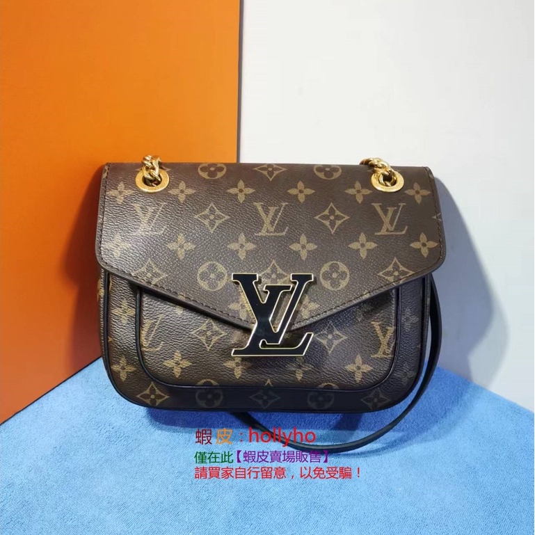 LOUIS VUITTON/Louis Vuitton LV PASSY Monogram messenger bag/cross-body ...