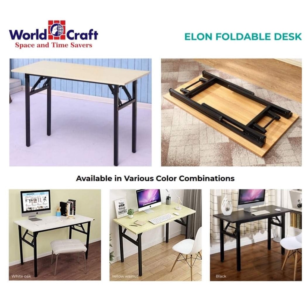 Foldable Desk 120x60x76cm Multipurpose Table Best for work from home
