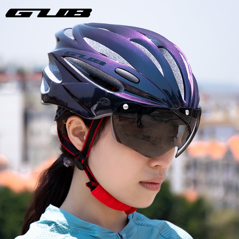 Bicycle helmet with goggles deals