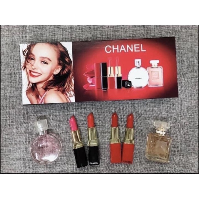 Chanel Perfume Makeup Gift Set 6 in 1