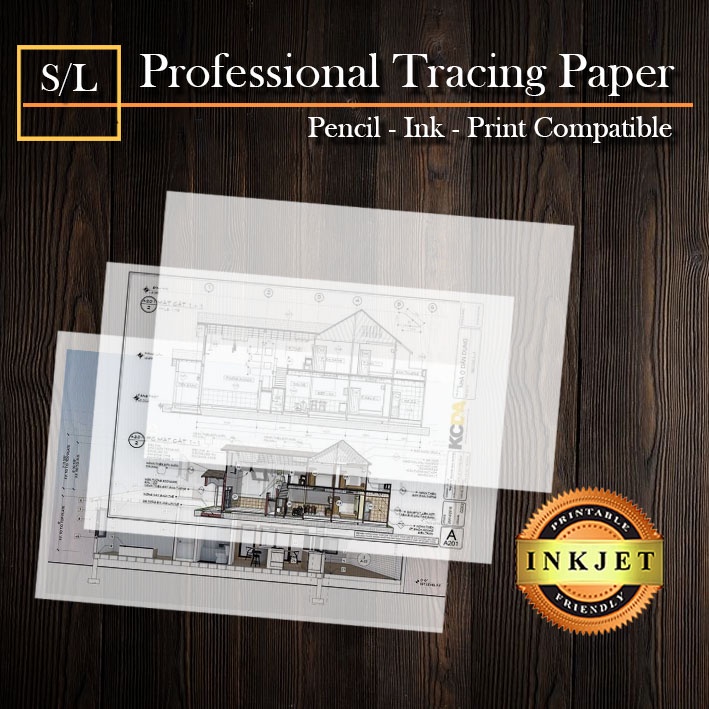 Tracing Paper - Technical Drafting Printable Paper (S/L) 10s | Shopee ...