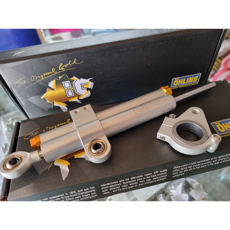 OHLINS STEERING DAMPER STABILIZER WITH BRACKET UNIVERSAL ( THAILAND