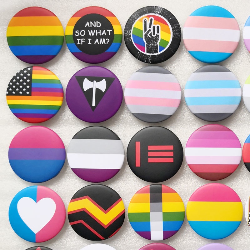 LGBT pins Transgender Pride Rainbow Gay Intersex Asexual Pride lapel ...