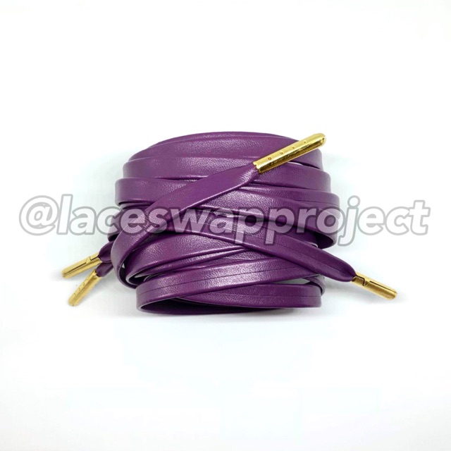 Purple and hot sale gold shoelaces