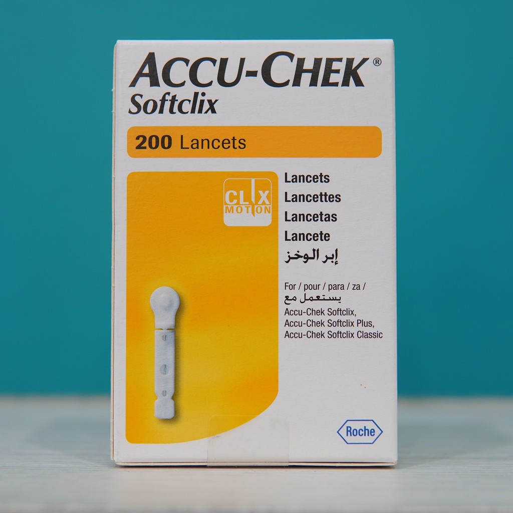 Accuchek Fingertip Piercing Needle AcuCheck Soft Click 1 Box (200pcs
