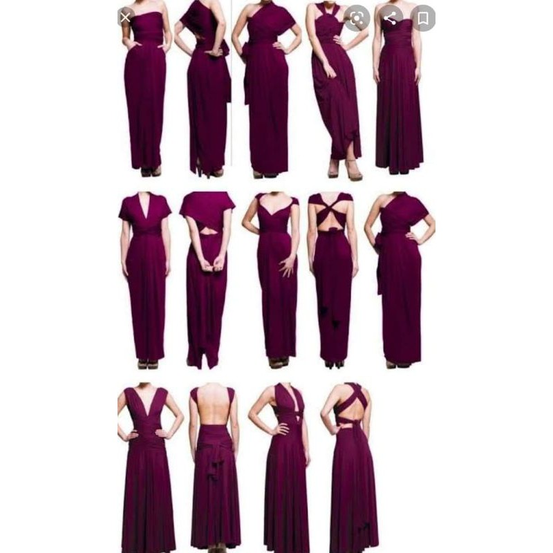 Infinity dress maroon styles online