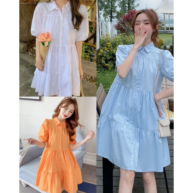 baao clothes BabyDoll Dress Ruffle Korean Dress | Shopee Philippines