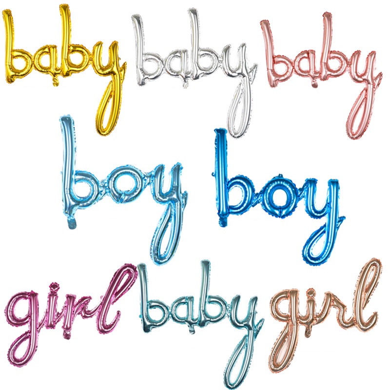 The new BOY BABY GIRL ONE conjoined English letters birthday party ...