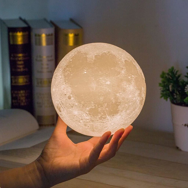 3D　Light　Huawei　Birthday　Creative　Color　Print　Philippines　Lamp　Night　Moon　Changing　Reachargeable　Shopee　8cm　Gift