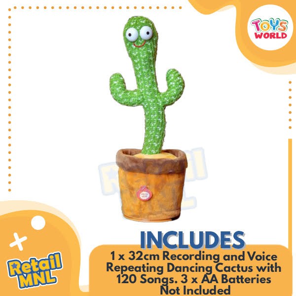 Retailmnl Recording and Dancing Cactus/Squid Game Plush Early Education ...