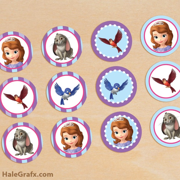 Sofia the first theme cupcake topper | Shopee Philippines