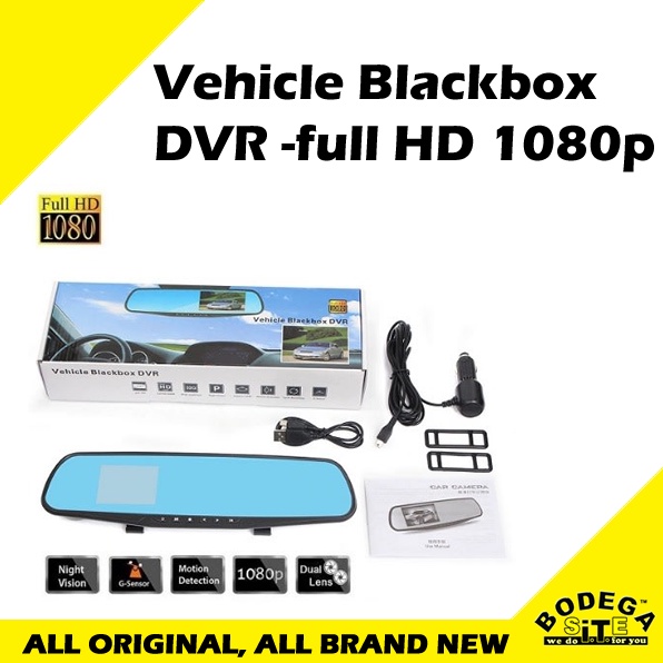 Vehicle Blackbox DVR -full HD 1080p dashcam | Shopee Philippines