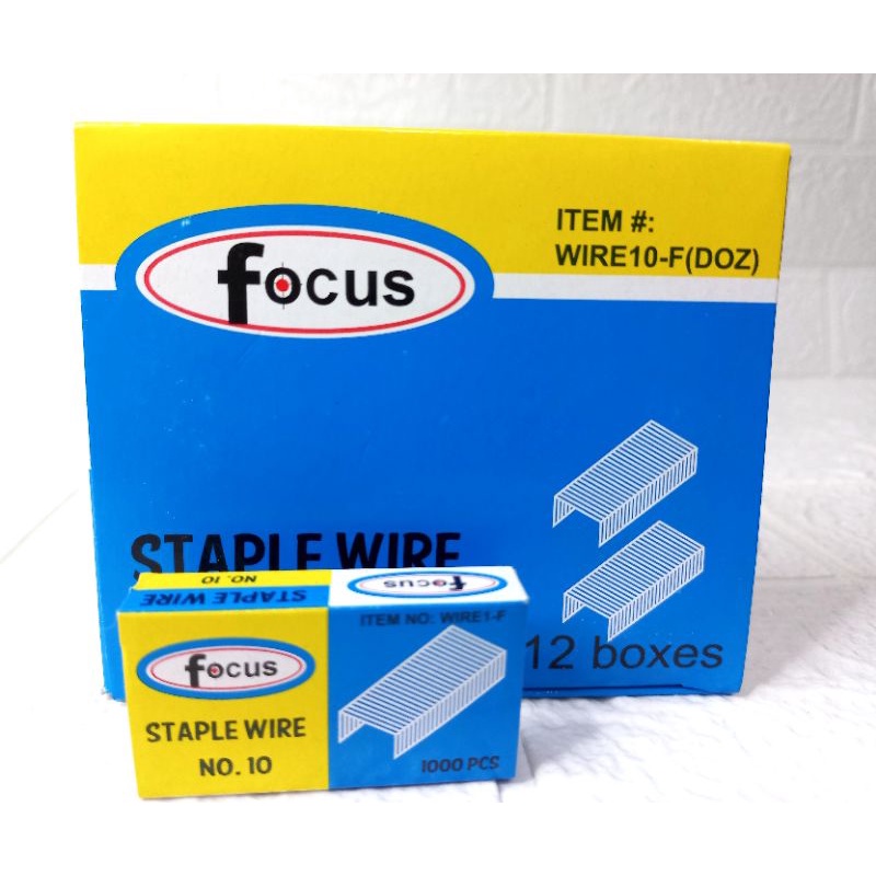 12 Boxes Focus Staple Wire No.10 | Shopee Philippines