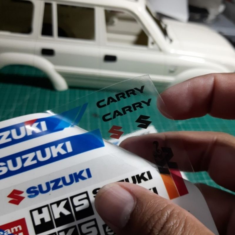 Carry Bagong Wpl D12 Detailing Sticker - Suzuki Hks Team Transparent ...