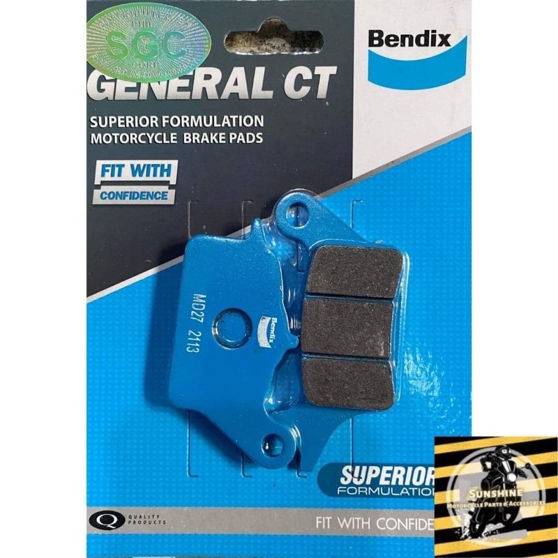 Bendix Brake Pad MD27 for Beat carb/Fi, Click 125, Scoopy | Shopee ...