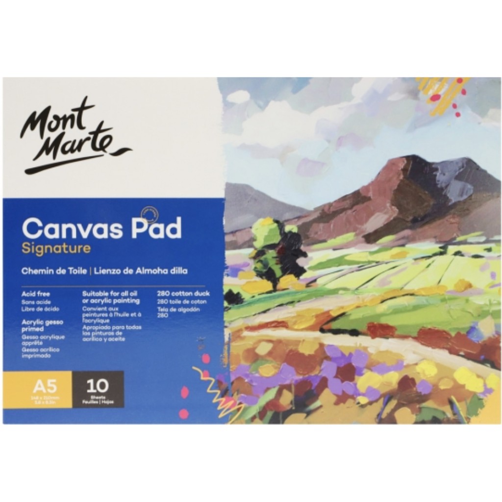 Mont Marte Signature Canvas Pad 10 Sheet Shopee Philippines