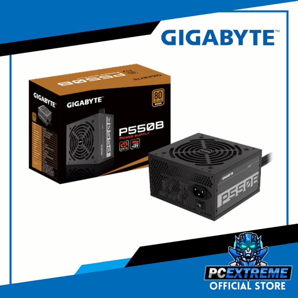 Gigabyte P550B 80 PLUS Bronze certified 550 Watts Power Supply Unit