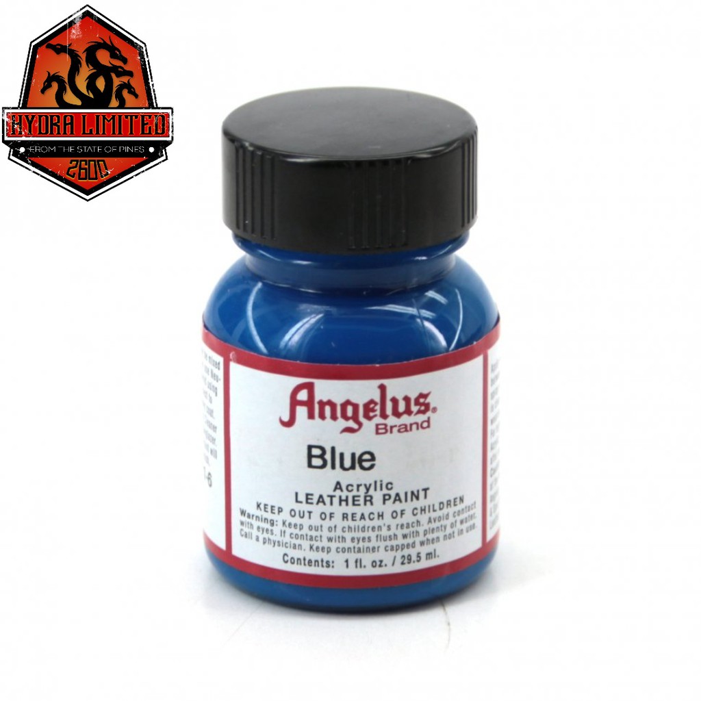 ON HAND BLUE LEATHER ACRYLIC PAINT ANGELUS