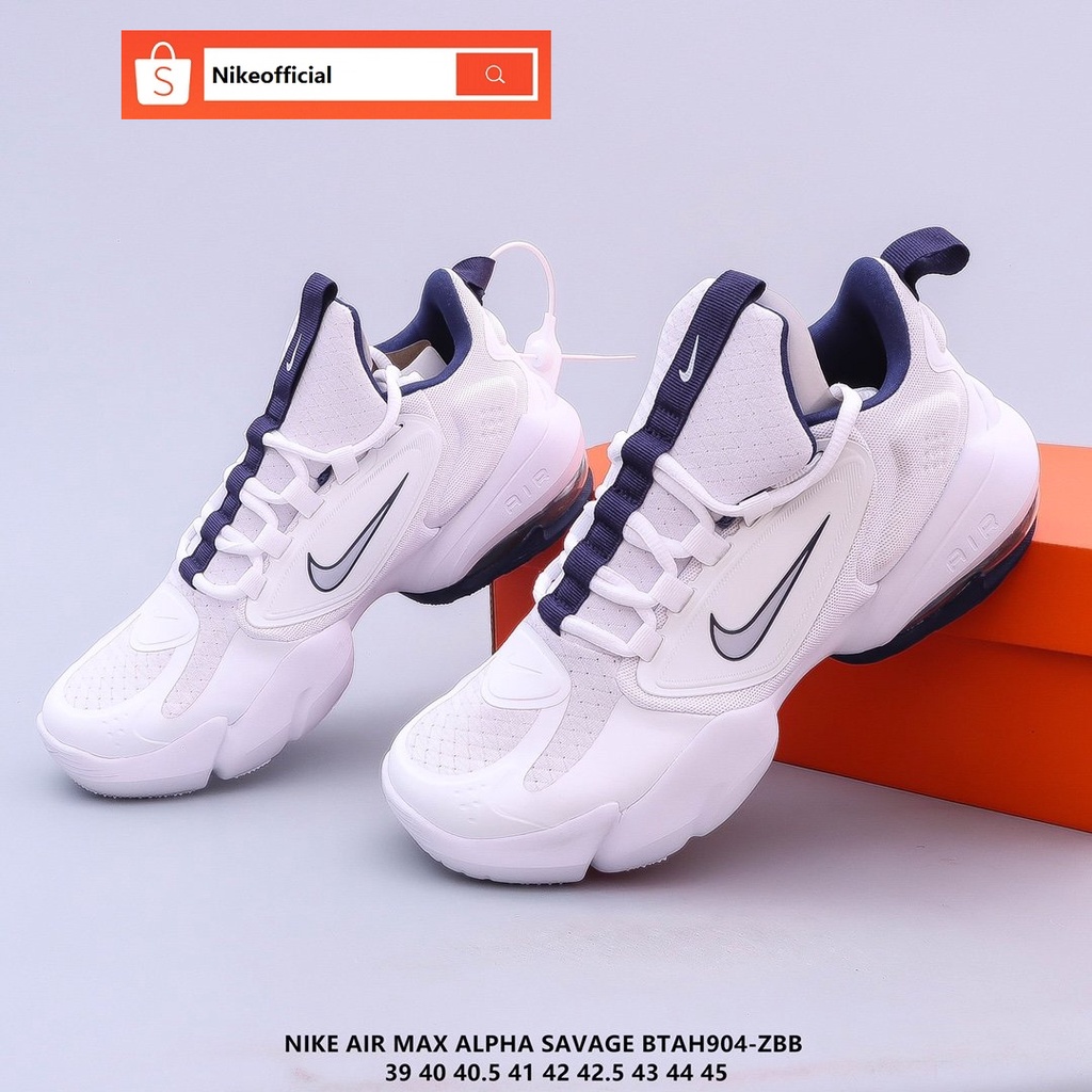 Original Nike Air Max Alpha Savage White Blue Running Shoes For Men Shopee Philippines