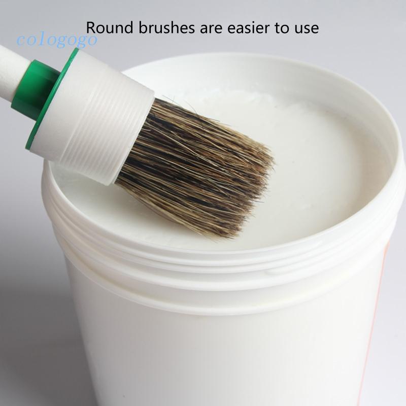 COLO Straight/Curved Lube Applicator Brush with Plastic Handle