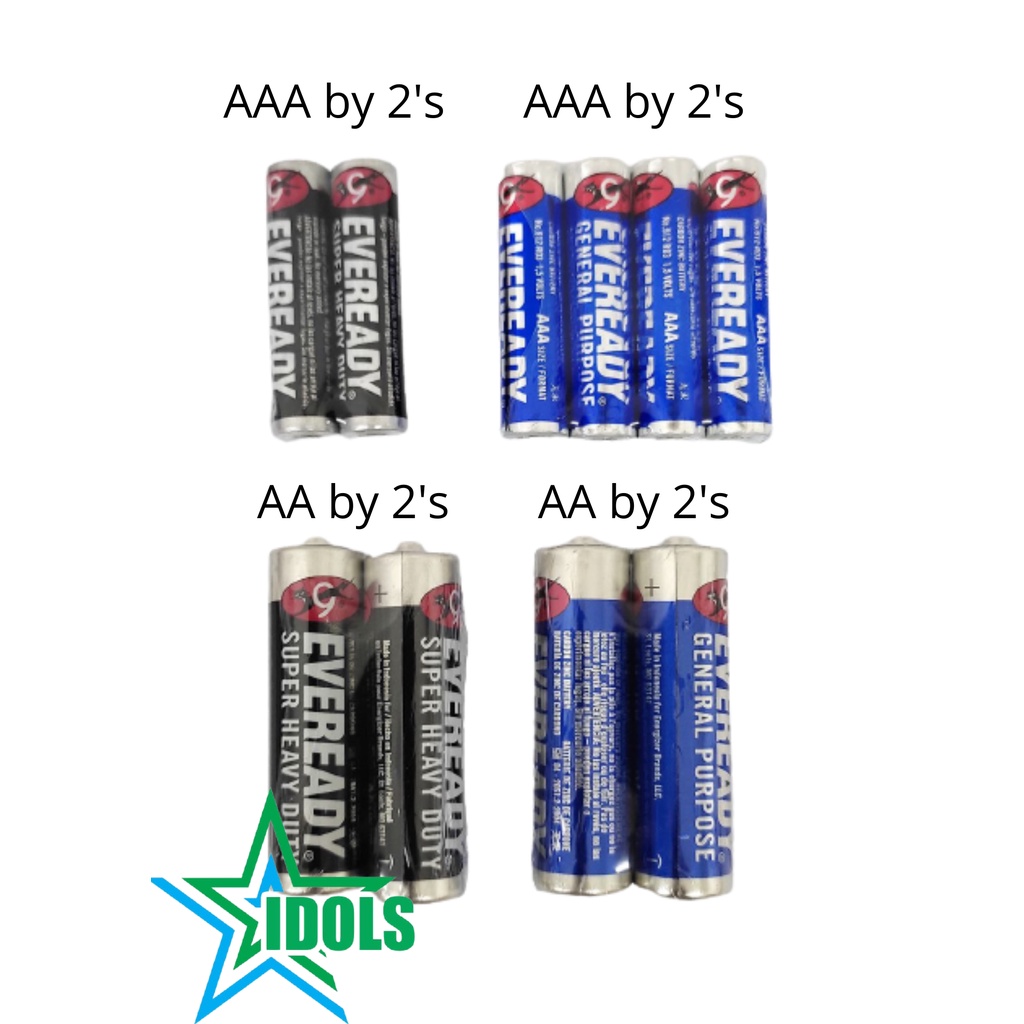 Eveready Battery Aaa And Aa Shopee Philippines 1026