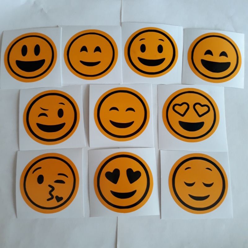 Emoji Sticker Decals in 10 Designs | Shopee Philippines