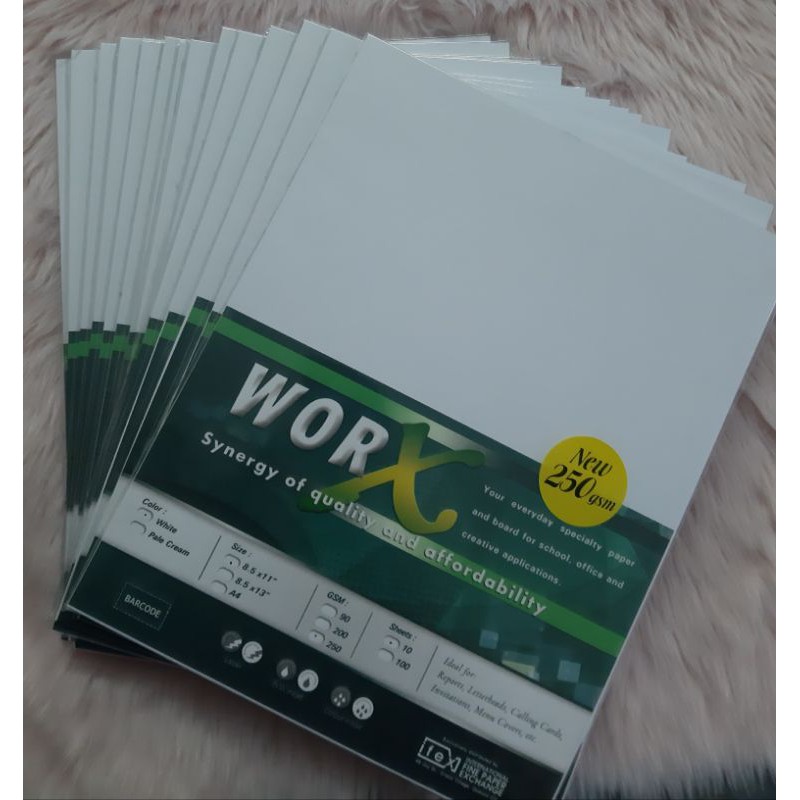 Worx Vellum Board 8.5x11 inches 250gsm Shopee Philippines