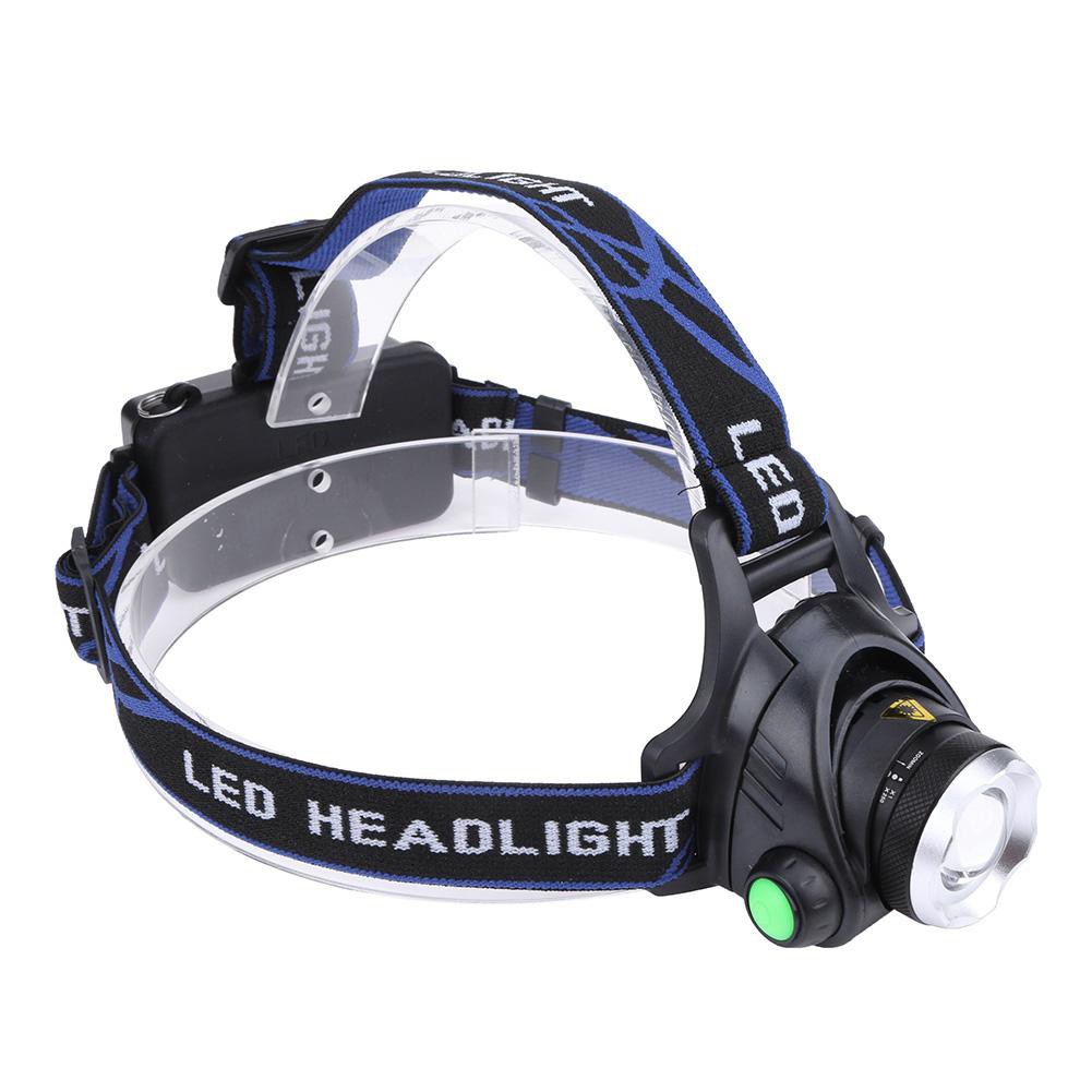 UNI ACE T6 Zoom Waterproof Headlamp Fishing Miner Head Torch Chargeable ...
