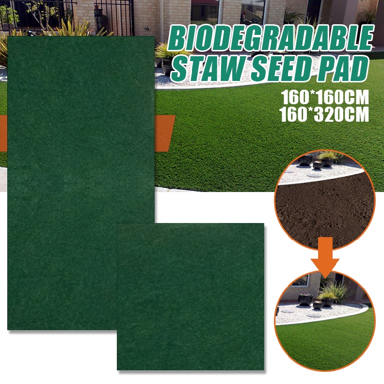 Biodegradable Grass Seed Mat Seed Starter Mat Grass Seed Carpet Fertilizer Mats Shopee Philippines