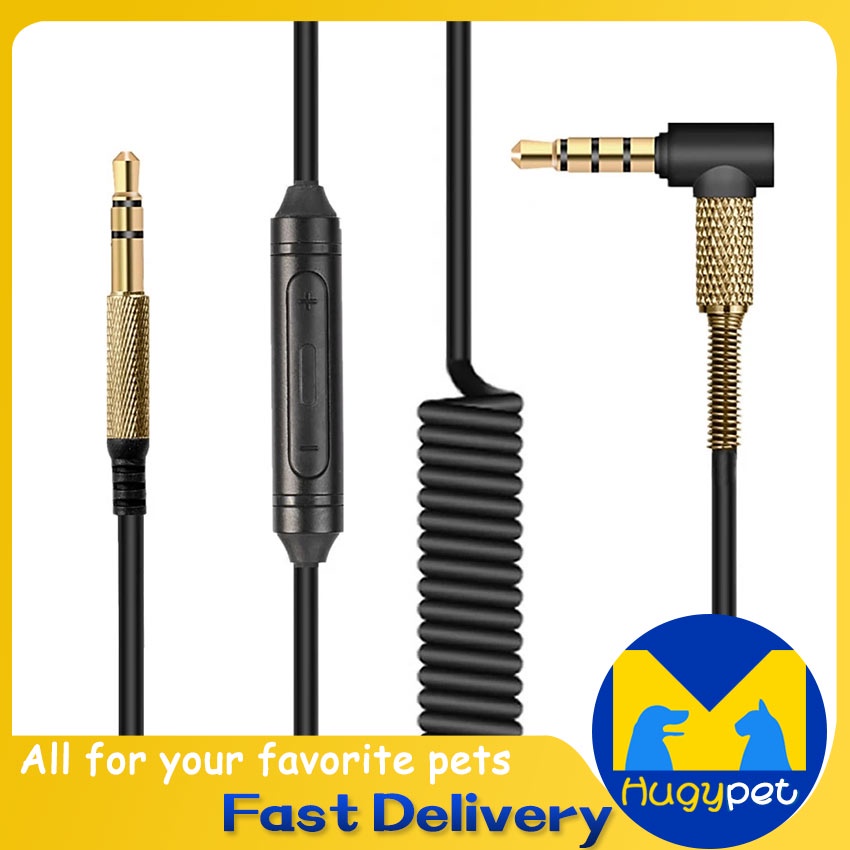 Headphone Audio Cable Replacement Marshall Monitor/Major II 2/Major III 3/Mid BT 3.5mm Wire Cord