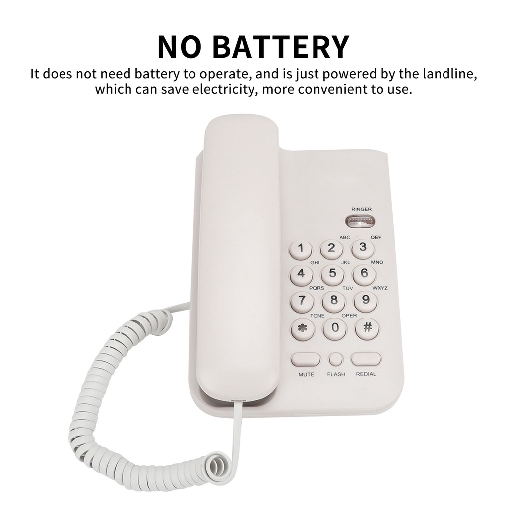 LT Landline Telephone Traditional Style Keypad Dial Telephone Wired