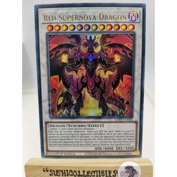 Yugioh! 1x Red Supernova Dragon (GFTP Ultra Rare) 1st Edition READ