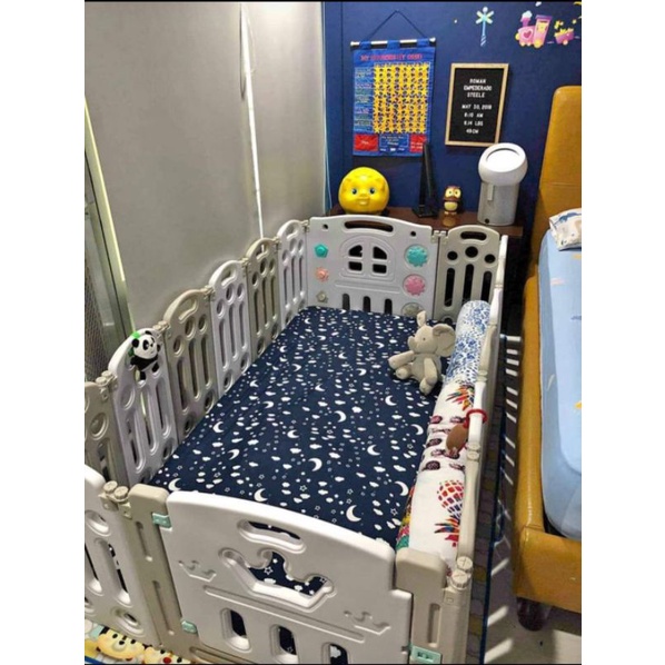 Big Folding Playpen w/ playmat, balls, ring Shopee Philippines