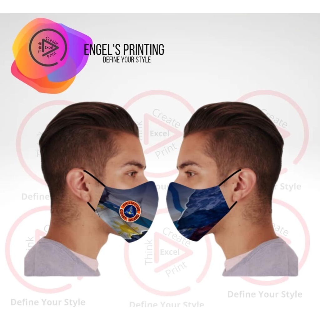 Customized Face Mask (Philippine Coast Guard) Shopee Philippines