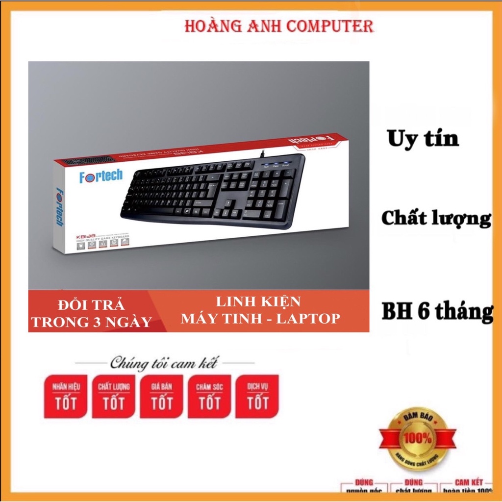 Forteck keyboard - KB138 with genuine wire | Shopee Philippines