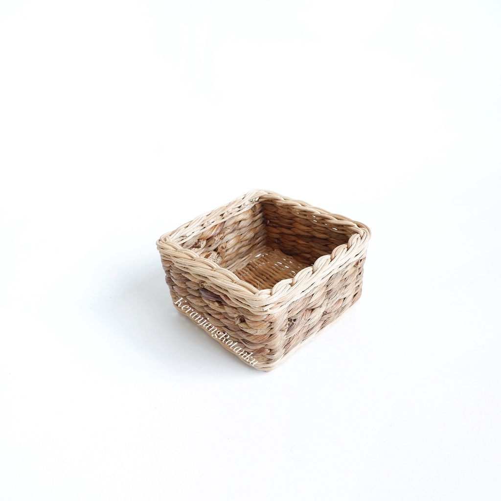 Square rattan basket 14x14x8 | Shopee Philippines