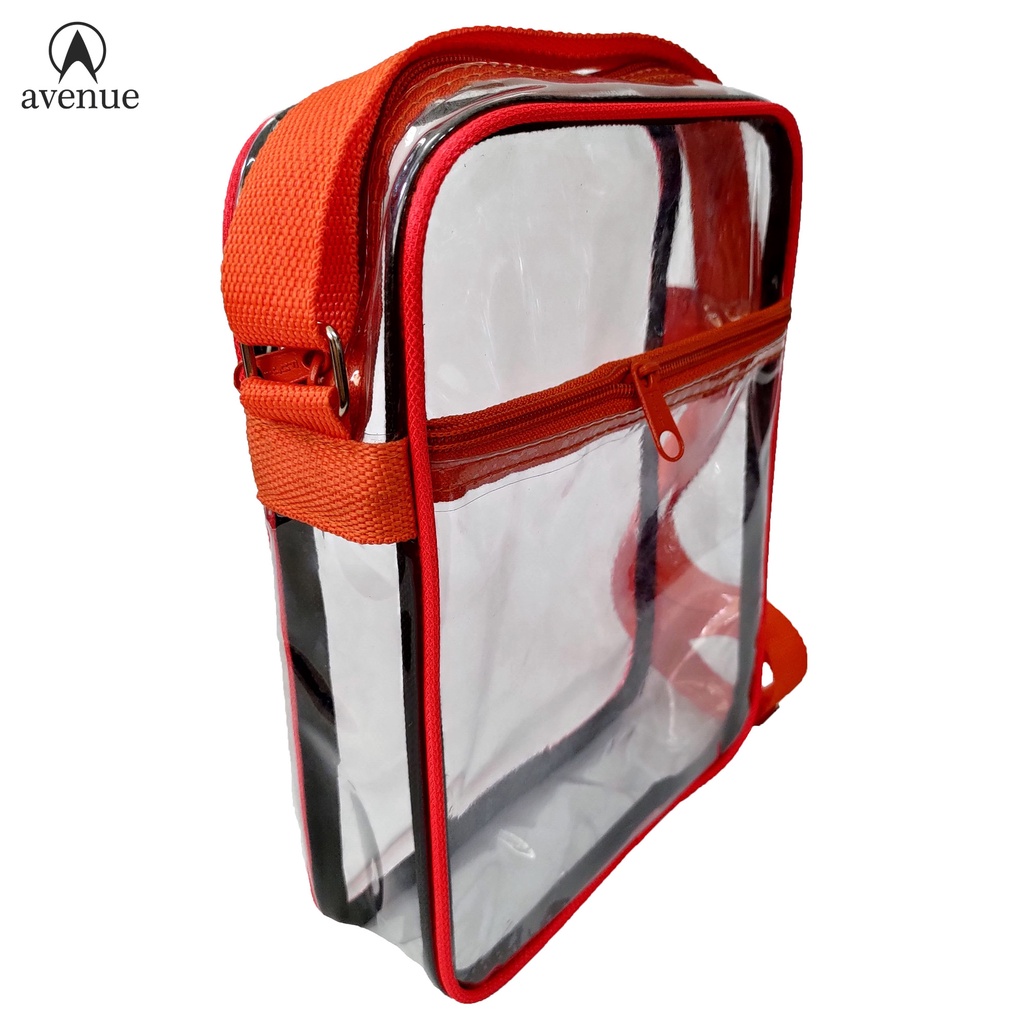 Transparent PVC Clear Plain Sling Bag 510 Shoulder Bag Thick Plastic