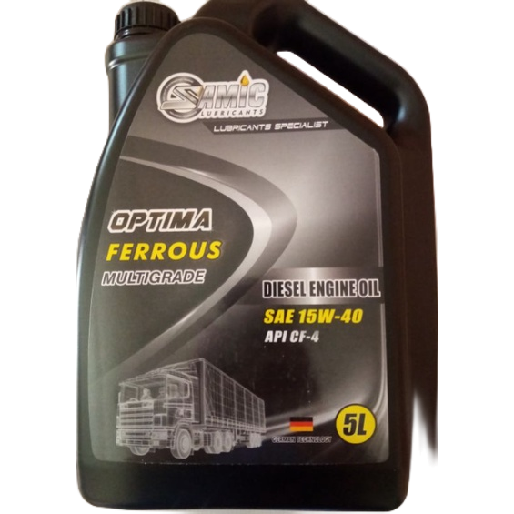 SAMIC OPTIMA FERROUS HEAVY DUTY MULTIGRADE 5Liter DIESEL ENGINE OIL SAE ...