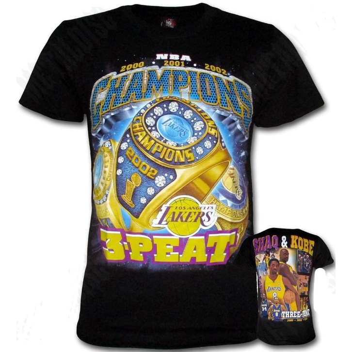 Los Angeles Lakers 3-Peat #N$BA Champions theROXX Rock band shirt