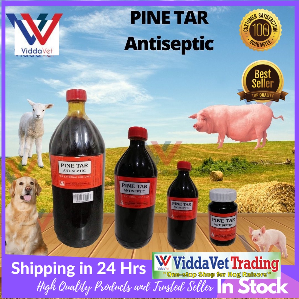 Viddavet Phil Pine Tar Cover wounds on sheep, goats ogs to repel flies 1liter/500ml/120ml/50ml
