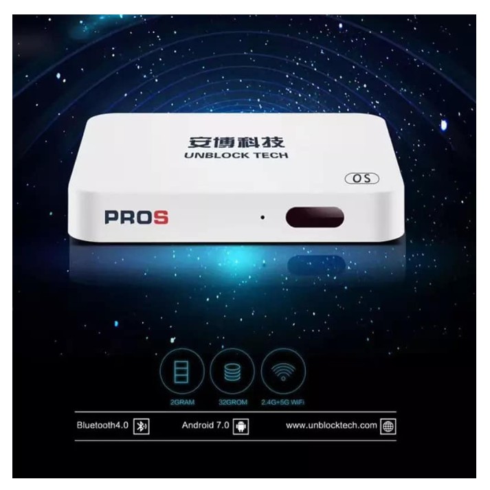 UBOX PROS GEN7 UPROS with Unblock Tech iptv App Android TV BOX 