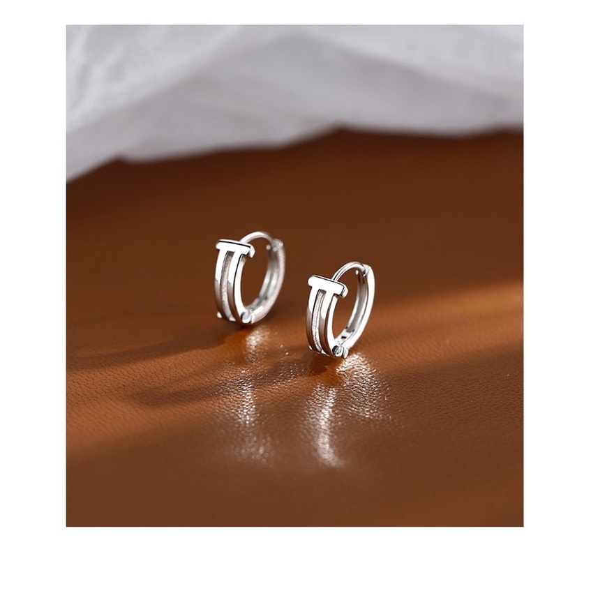 S925 Hikaw Silver Hoop Small Earrings for Women Earings for Women Hikaw ...