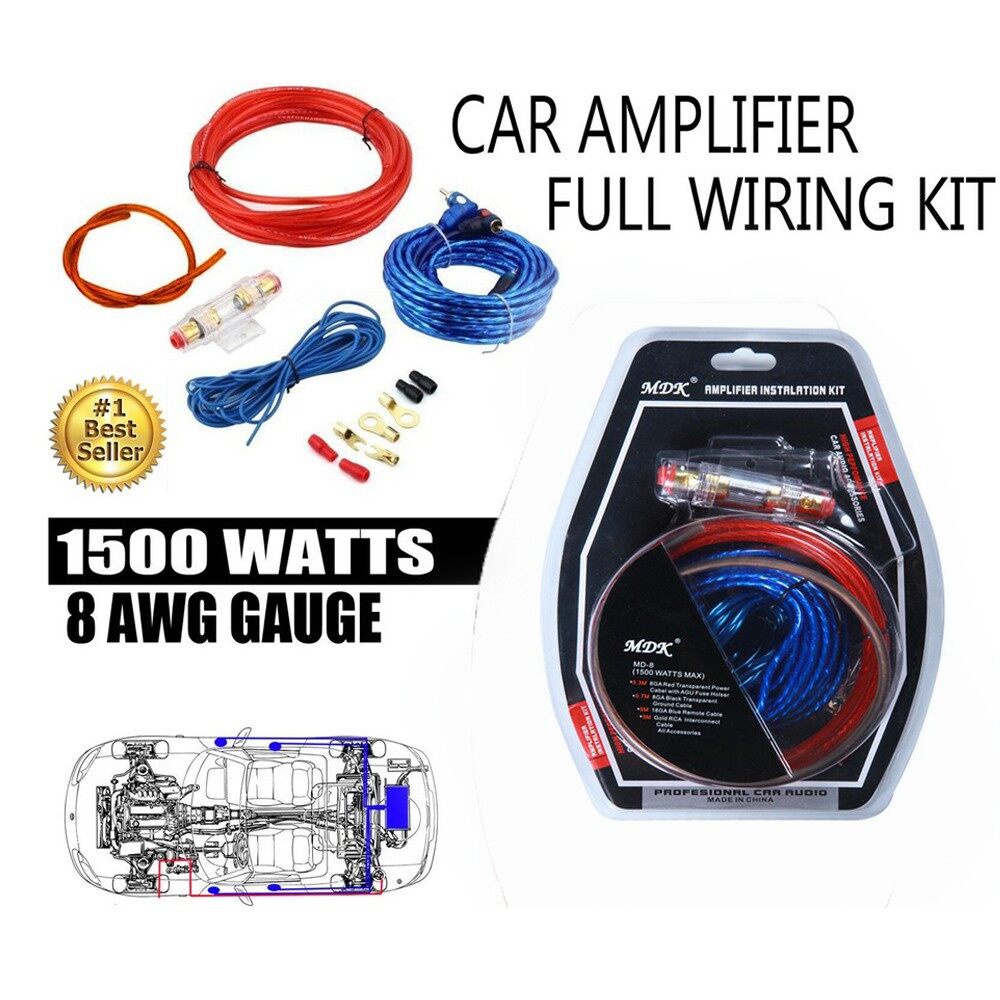 HYS Amplifier Wiring Kit Car Audio Subwoofer Amplifier Installation Kit