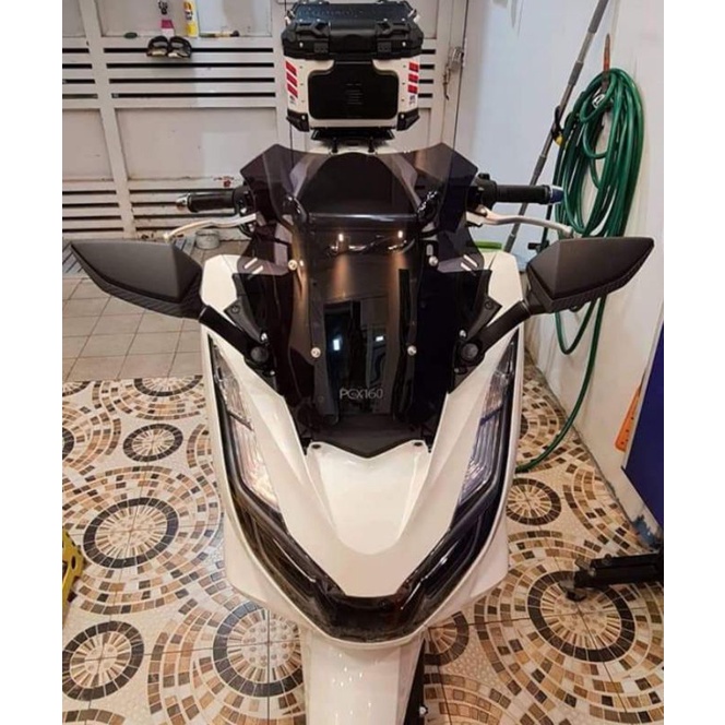 HONDA PCX160 SET WINDSHIELD/BRACKET/CARBON SIDE MIRROR | Shopee Philippines