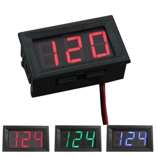 Mini 0.56" Digital DC Voltmeter - 5-120V Range, LED Panel Display, 2-Wire Simple Setup