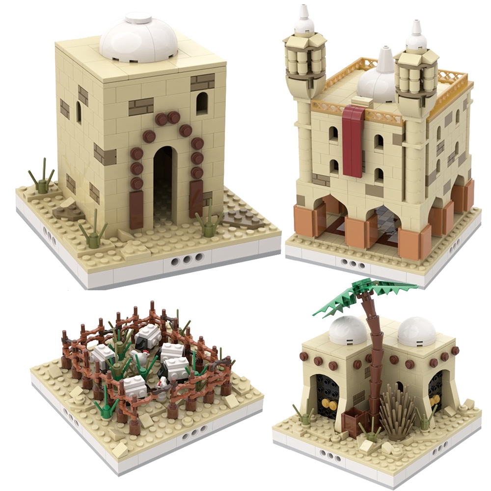 MOC Desert Tower Desert Residential House Building Blocks Flock of ...